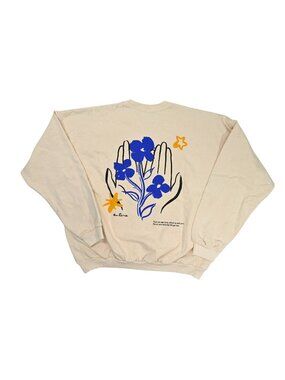 Coterie Support Your Local Parent Sweatshirt in Beige